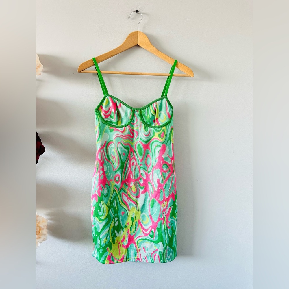 Zara | Sexy Summer Green and Pink Dress